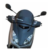 Bulle-saute ventmaxiscooter pour yamaha 125 xmax 2006+2008, 250 xmax 2006+2008 - mbk 125 skycruiser 2006+2008 Fume fonce