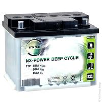 NX - Batterie plomb ouvert NX Power Deep Cycle 12V 65Ah C100 - Batterie(s)