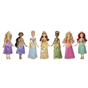 POUPÉE Poupées Disney Princesses Collection Dorée - HASBRO - Coffret de 7 mannequins - Doré