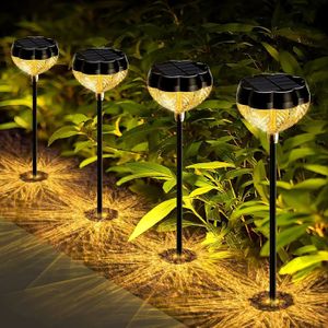 LAMPE DE JARDIN  Lampes solaires pour jardin extérieur, pack de 4 l