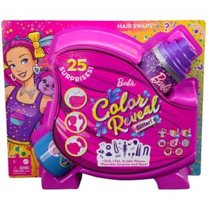 POUPÉE Poupée Barbie Color Reveal - Rose pailleté - 25 su
