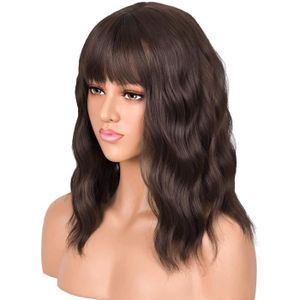 Perruque avec 2025 vrai cheveux