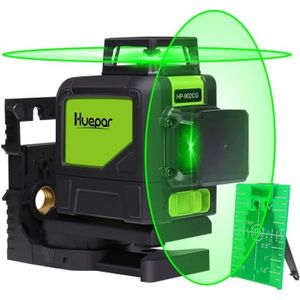 Détecteur de niveau laser dextérieur rouge et vert faisceau transversal récepteur laser avec pince vert 