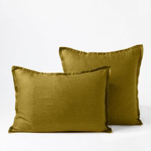 Taie Oreiller Jaune Safran