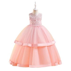 ROBE Robe Fille Enfants Princesse Performance Fête d'anniversaire mignon nouvelles bouffantes Haut de gamme - Rose HBSTORE