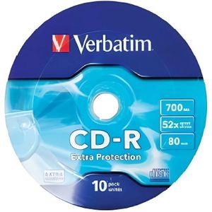 CD - DVD VIERGE CD-R Verbatim Extra Prot Wrap - 10 supports - 700 