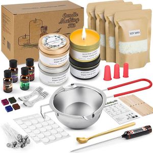 KIT DE CRÉATION BOUGIE Kit de Fabrication de Bougies DIY,Oil Cire de Soja