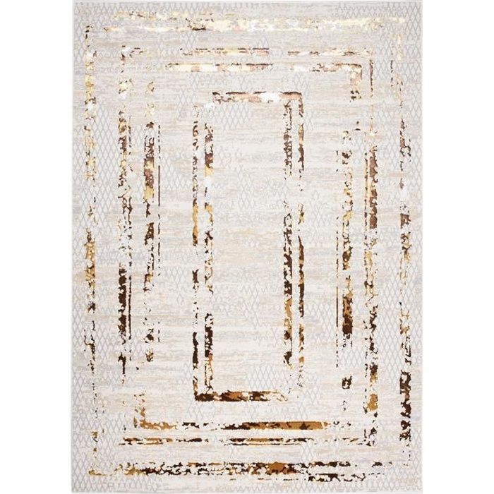 Loump tapis 300x200 cm laine beige, blanc. - Cdiscount Maison