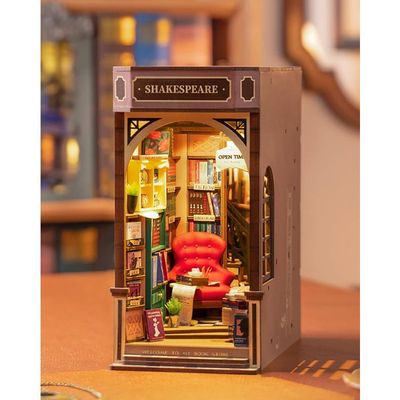 Kioneer Lot De 2 Paires Serre-Livres Acrylique Transparent – Design Élégant & Antidérapant 18,5 Cm De Haut
