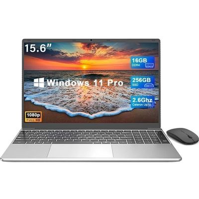 NOTODD Notebook Ordinateur Portable 14 Pouces Celeron N4020 (jusqu'à 2,8 GHz), 6GB RA 128 Go