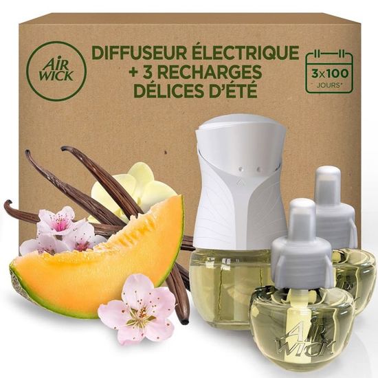 Recharges Désodorisant électrique Parfum Citrouille - Lot De 12x19ml, Compatible Air Wick Et Glade
