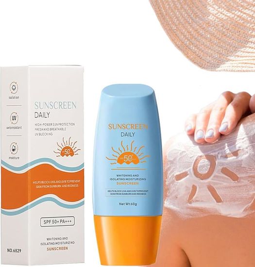 Crème Solaire Spf 50 60 Ml Crème Protectrice,Lait Solaire Protecteur,Protection Solaire