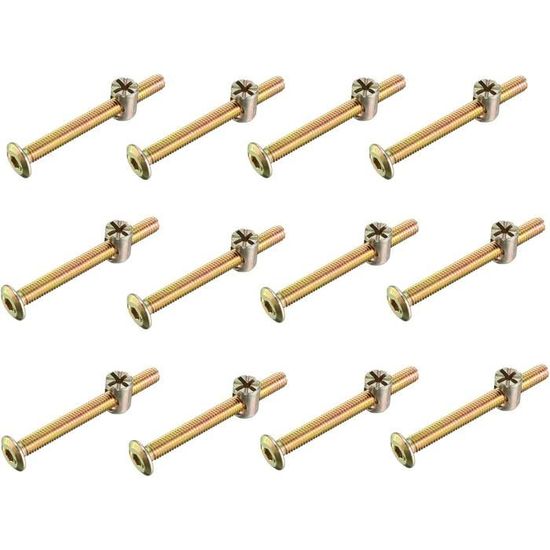 Lot De 6 Boulons De Carrosserie 3/8-16 X 3-1/2 Avec écrous Et Rondelles - Uxcell