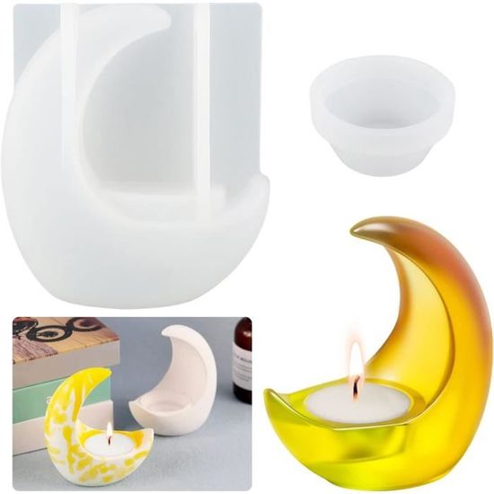 Moule En Plâtre Pour Chandelier, Motif étoile, Bougeoir, Fabrication De Moules En Silicone, Cylindre De Bricolage, Moule En Plâtre En Résine