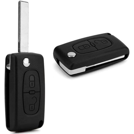 Coque Cle C3 HU83 CE0536 - 2 BOUTONS - Coque Clé Peugeot 107 207 307 308 407 CE0536 Hu83 Lame Avec Raynure Emplacement Pile Dans La Coque Ecran Peugeot 307 - Foto 11