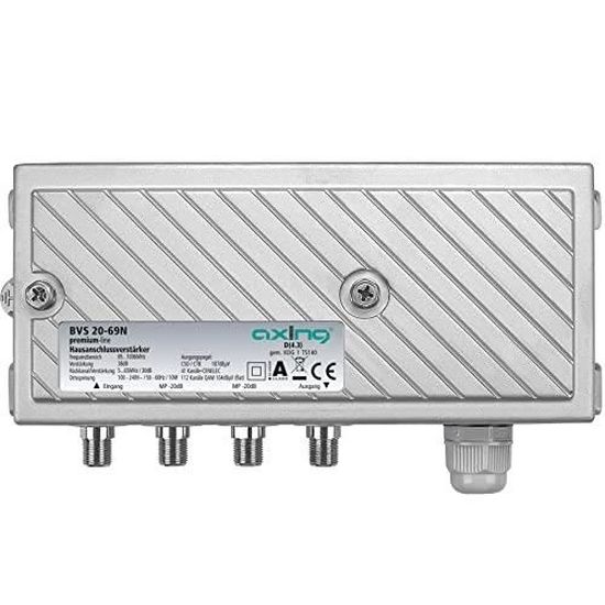Amplificateur Signal TV SQUADO - 4 Sorties - Gain 20dB - 220V - Pour Antenne CATV
