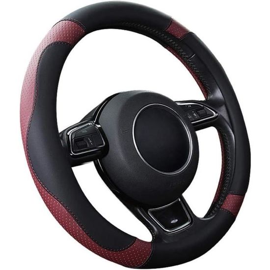 Housse Confort Conduite Housse Volant Peugeot 3008 2009-2013 KeKeYa - Microfibre Cuir - Antidérapante - Protection UV Protection Volant Cuir