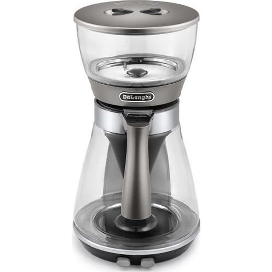 Machine à café filtre - DeLonghi - Clessidra ICM 17210 - 1800 W - 1,25 L - Argent