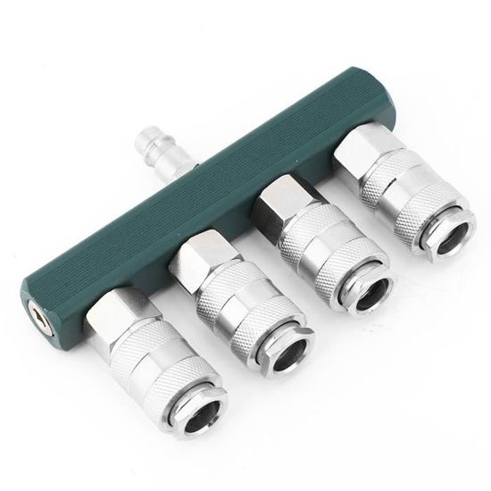 Connecteur Pneumatique 3 Voies 1/4 Pouce FNPT - Diviseur Air Mâle Vers 3 Femelles