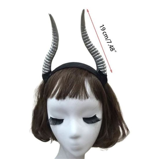 Serre-Tête Corne De Cerf Naturel - Bandeau Gothique Léger Et Confortable Pour Halloween, Pâques Et Cosplay