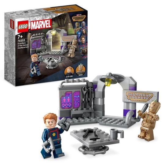 LEGO® Marvel 76253 Le QG des Gardiens de la Galaxie Volume 3, Jouet avec Minifigurines Groot et Star-Lord