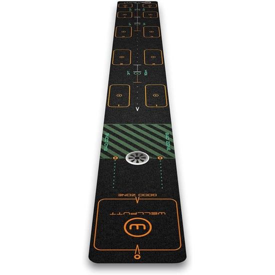 GOPLUS Tapis De Putting Entraînement Golf, Tapis Golf En Intérieur Et