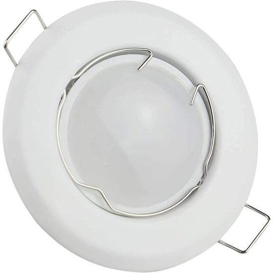 Spot Encastré LED Blanc Rond 3 Watts Blanc Froid 230V Aluminium - Spot