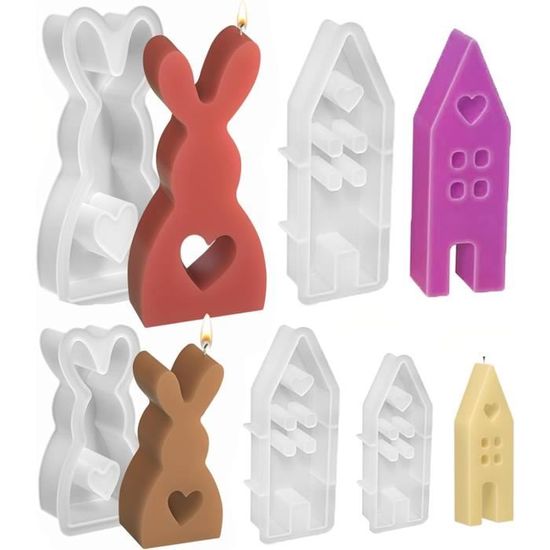 Moule En Silicone œuf De Pâques Motif Fleurs Roses 3D - Pour Chocolat, Bougies, Résine - Qualité Alimentaire, Réutilisable - 11