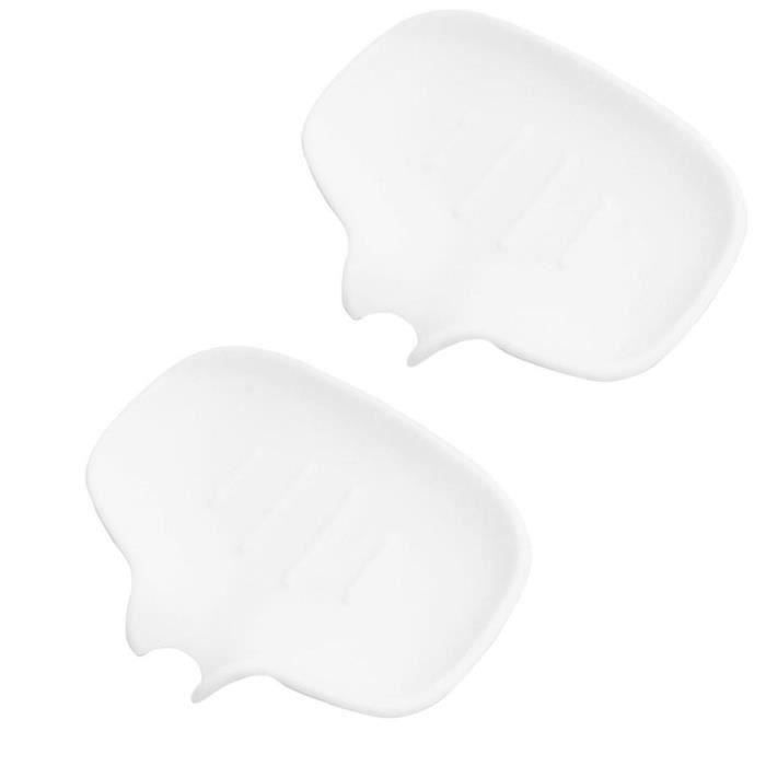 2 Pièces Plateau Decoratif, Plateau Salle De Bain, Silicone Noir Plateau De Rangement Salle De Bain Convient Pour Le Salon La Chambre Le Lavabo La Baignoire Et Levier De Cuisine Ovale 87686543