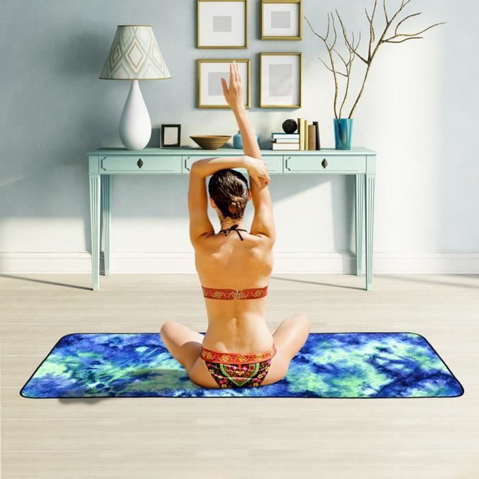 Serviette de Yoga Microfibre Vert Antidérapante Tapis Sport Pliante @sk13000