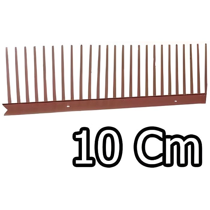 CLOSOIR, GRILLE, PEIGNE, STOP PIAFS, PARE MOINEAU en polypropylne 10x100 Rouge