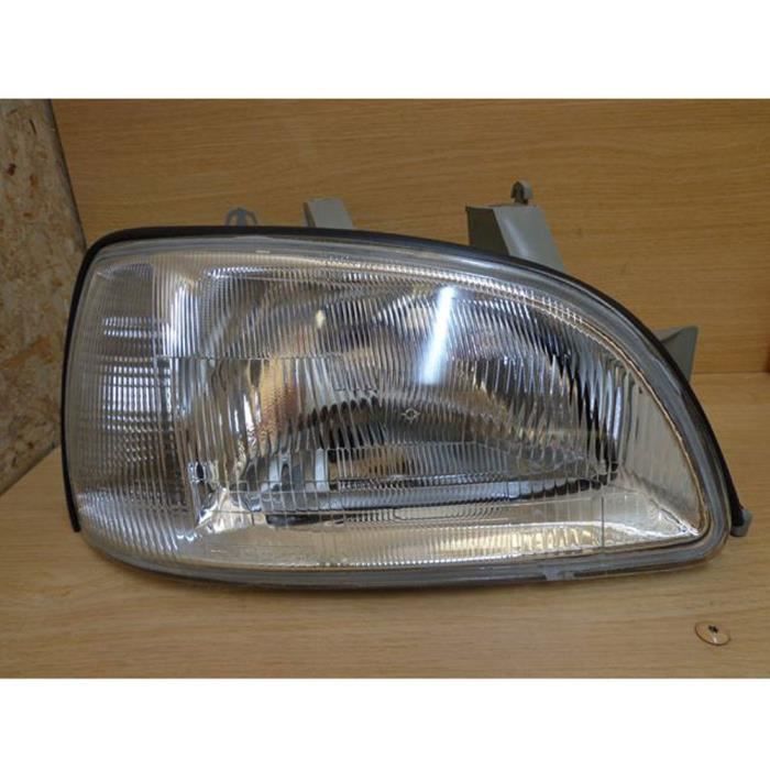 Optique, phare avant droit passager Renault Clio 1 I de 7/96 à 4/98 - H4, règlage électrique PHARES - FEUX - REPETITEUR LATERAL -