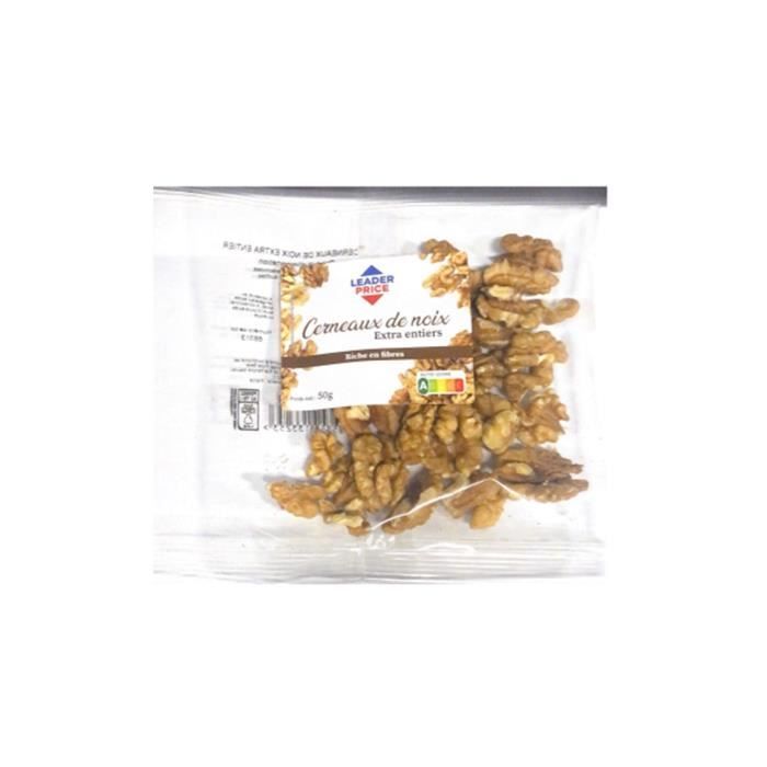 Cerneaux noix extra entier Leader Price - 50g
