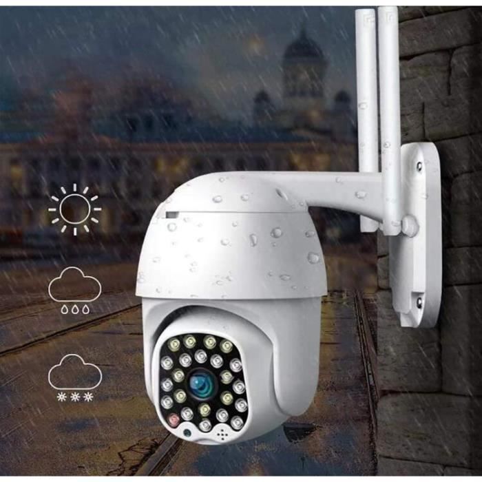 Caméra PTZ IP Surveillance Exterieure 1080P WiFi IP Caméra de Sécurité Extérieure sans Fil Caméra IP PoE Extérieur Auto Tracking 108
