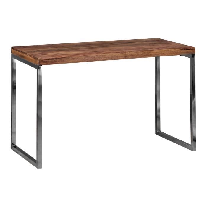 Bureau design GUNA en bois massif Sheesham 120 x 60 cm