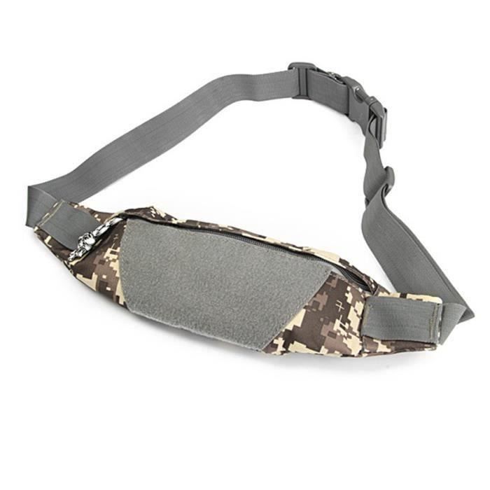 Sac de Taille Ceintures Réglables équitation de sports anti-vol extérieur Camouflage gris Me14528