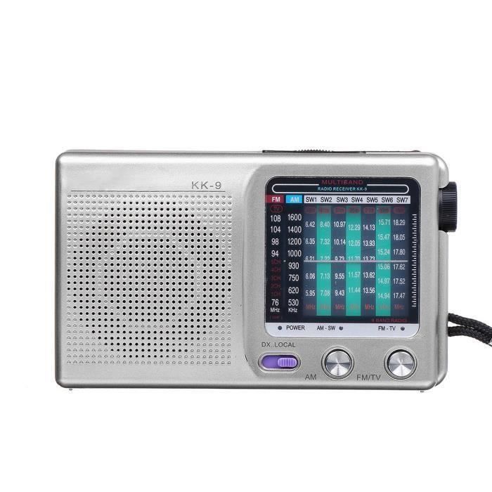 Radio Portable FM MW SW ARGENT FR90687