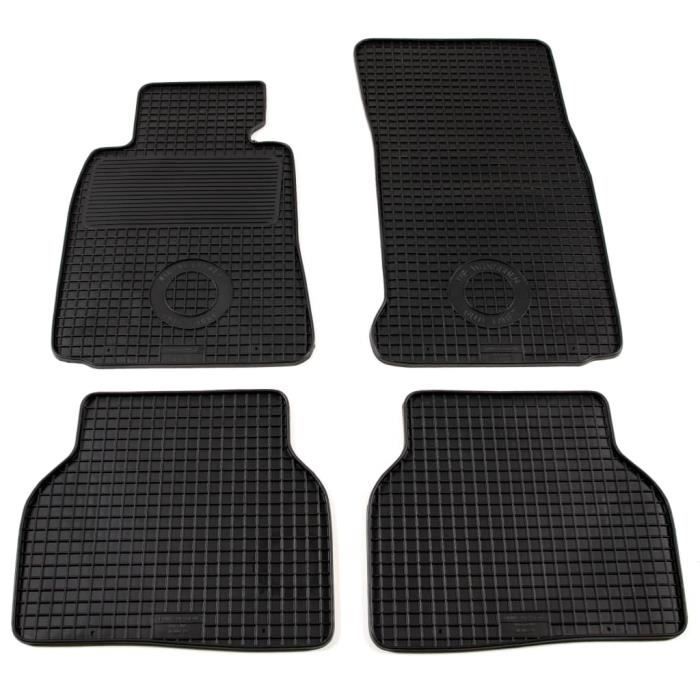 Lot de 4 Tapis de voiture sur mesure Tapis d'auto Tapis de sol Caoutchouc BMW Série 5 (E39)