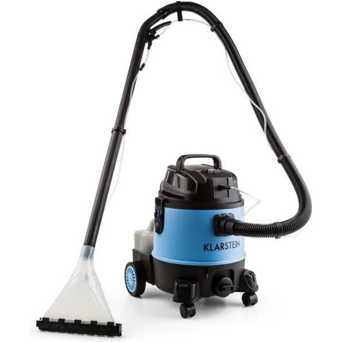 Klarstein Reinraum 2 G - Aspirateur industriel sec & humide (puissance de 1250W, réservoir 20L, nombreux accessoires) - bleu