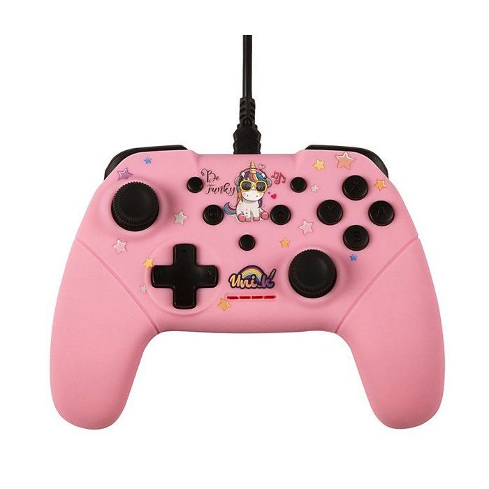 Manette Filaire Licorne Be Funky pour Nintendo Switch