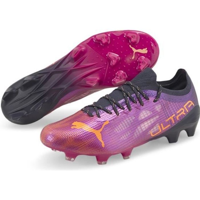 Chaussures de football de football Puma Ultra 1.4 FG/AG - violet/jaune - 40,5
