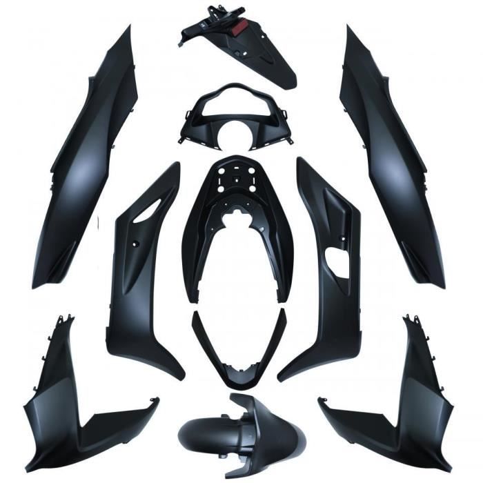 Kit carénage noir mat pour scooter Honda 125 PCX 2014 à 2016 11 pièces - MFPN : 11 pieces noir mat-185476-1N