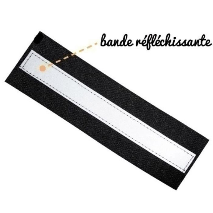 Paire de 2 Logos 11x3cm à bande réfléchissante