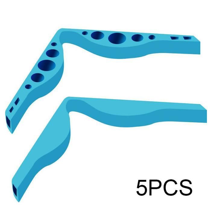 5 pièces d'accessoires anti-buée pour lunettes pour écrans faciaux pour éviter la formation de buée sur les lunettes - Bleu
