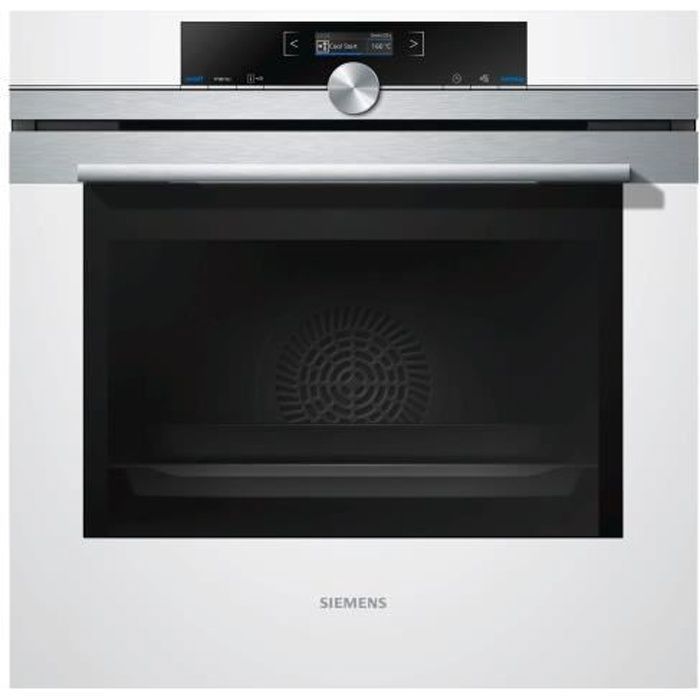 Siemens iQ700 HB674GBW1 Four intégrable niche largeur : 56 cm profondeur : 55 cm hauteur : 58.5 cm avec système auto-nettoyant…