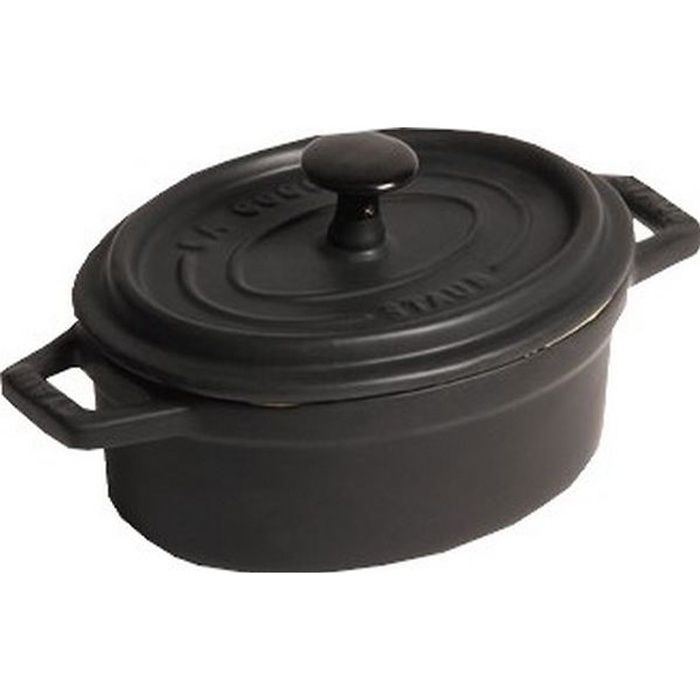 STAUB Cocotte ovale 17cm noir