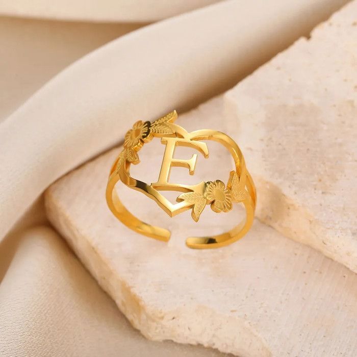 Bracelet Initiales Plaqué Or 14k Avec Croix - Personnalisable A-Z - Taille Ajustable 16cm + Extension 3cm