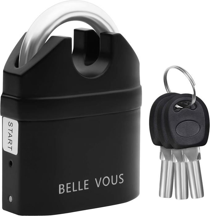 Antivol Vélo Chaîne 1,2m Avec 3 Clés - Haute Sécurité Résistant Intempéries Moto Scooter