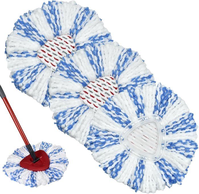 Têtes De Rechange Microfibre Pour Vileda Turbo 2 En 1 EasyWring&Clean - Lot De 5 à 10 Pièces, Neuf Sous Emballage, Origine Chine