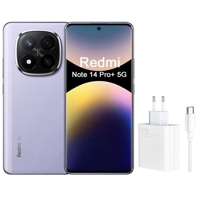 Smartphone Xiaomi Redmi Note 14 Pro+ 5G 12 Go Avec Original Chargeur Xiaomi - vue 3